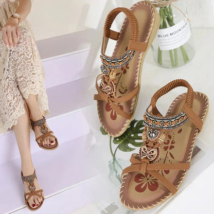 Bora Bohemian Sandals for Women | Orthopaedic Comfort, Anti - Slip Design - Hartwella