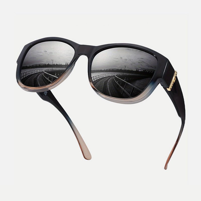 Bora Oversized Sunglasses | Polarized, UV400 Protection, Stylish Fit Over Prescription Glasses - Hartwella