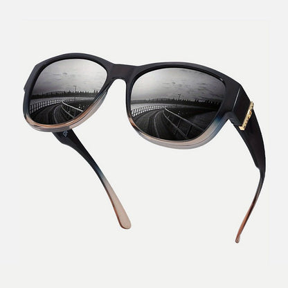 Bora Oversized Sunglasses | Polarized, UV400 Protection, Stylish Fit Over Prescription Glasses - Hartwella