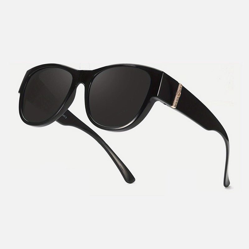 Bora Oversized Sunglasses | Polarized, UV400 Protection, Stylish Fit Over Prescription Glasses - Hartwella