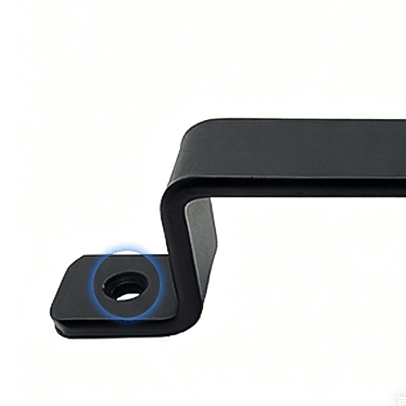 Boreal Black Door Handle Set | Heavy-Duty Iron, Ergonomic Design - Hartwella