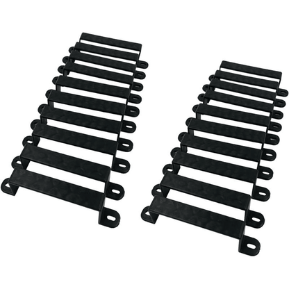 Boreal Black Door Handle Set | Heavy-Duty Iron, Ergonomic Design - Hartwella
