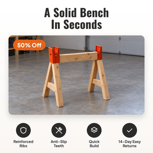 Brakka™ Heavy-Duty Sawhorse Brackets - Hartwella