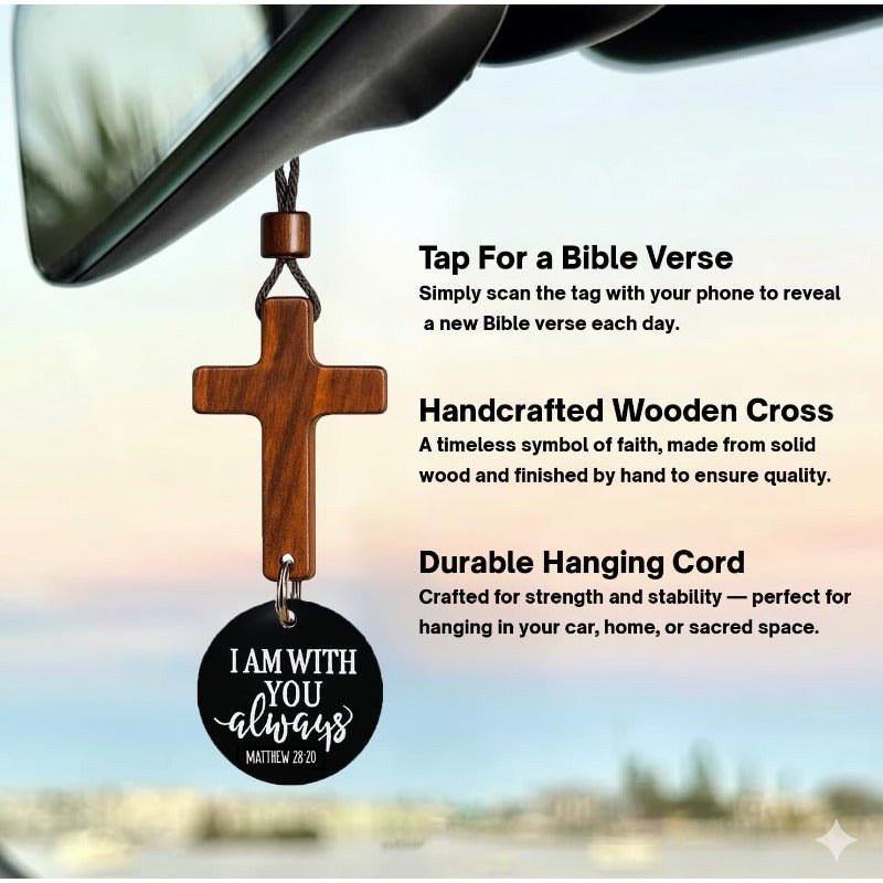 Brave Car Cross | Inspirational Bible Verse - Hartwella