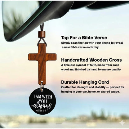 Brave Car Cross | Inspirational Bible Verse - Hartwella
