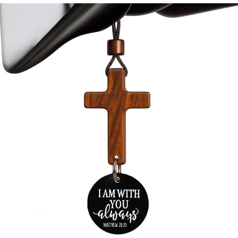 Brave Car Cross | Inspirational Bible Verse - Hartwella