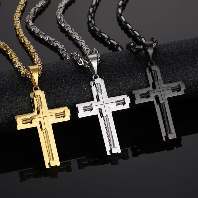 Brave Cross Necklace | Premium Stainless Steel - Hartwella