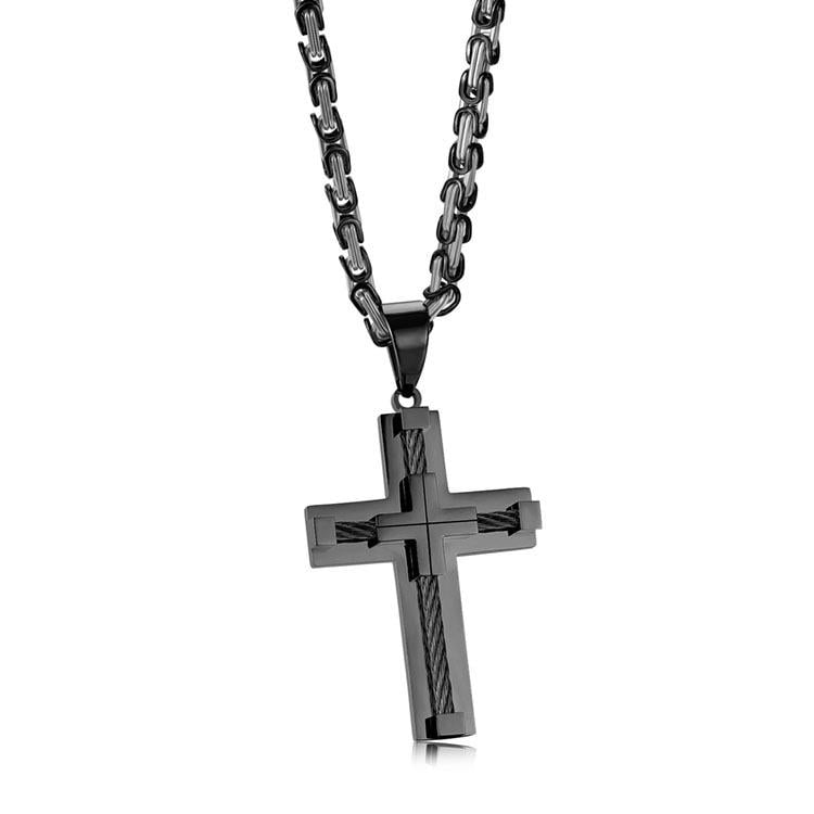 Brave Cross Necklace | Premium Stainless Steel - Hartwella