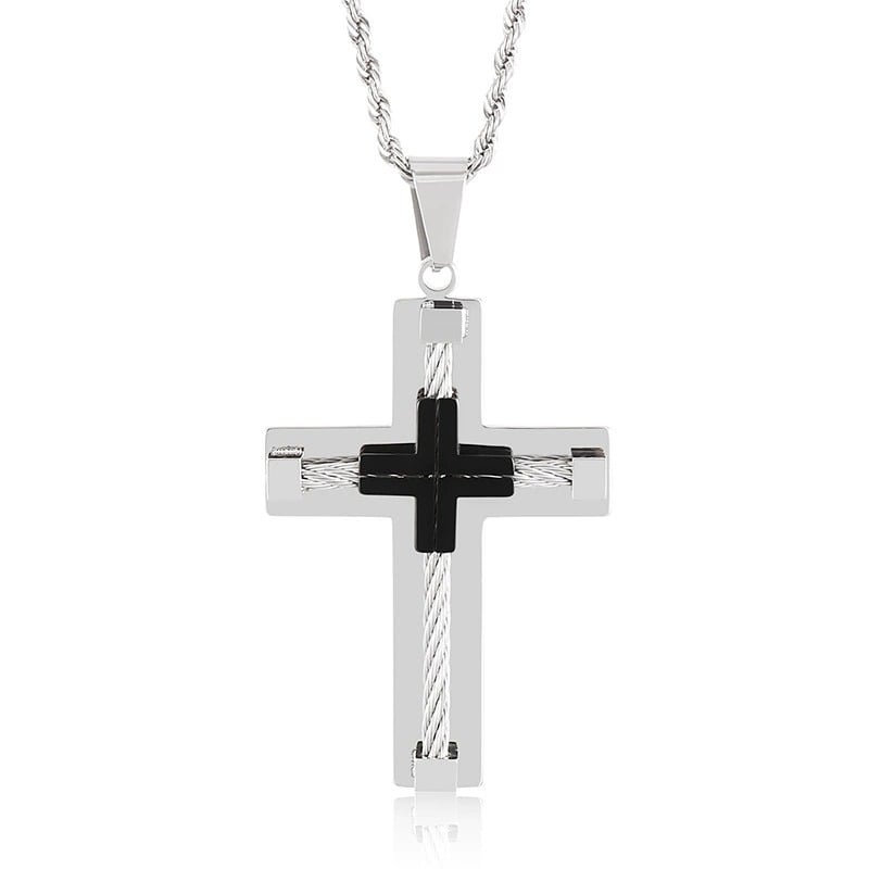 Brave Cross Necklace | Premium Stainless Steel - Hartwella