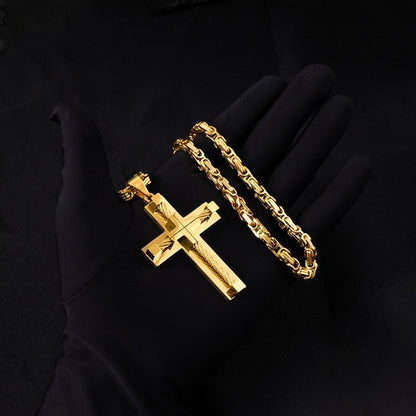Brave Cross Necklace | Premium Stainless Steel - Hartwella
