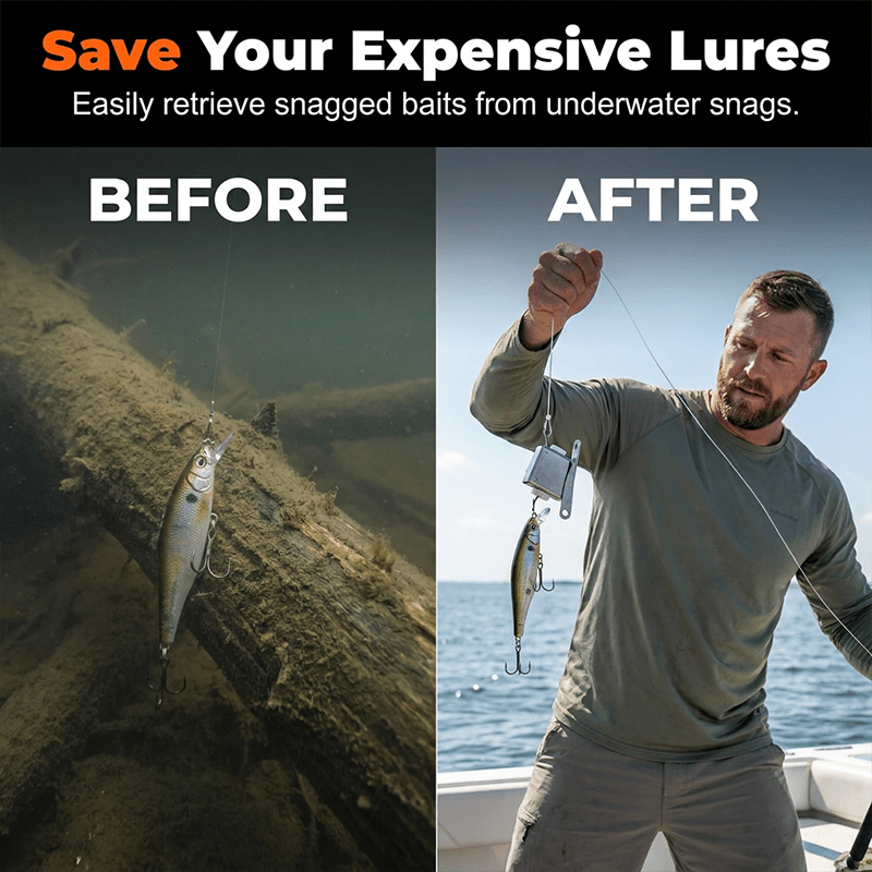 Brawler Fishing Lure Retriever | Heavy-Duty Stainless Steel Kit - Hartwella