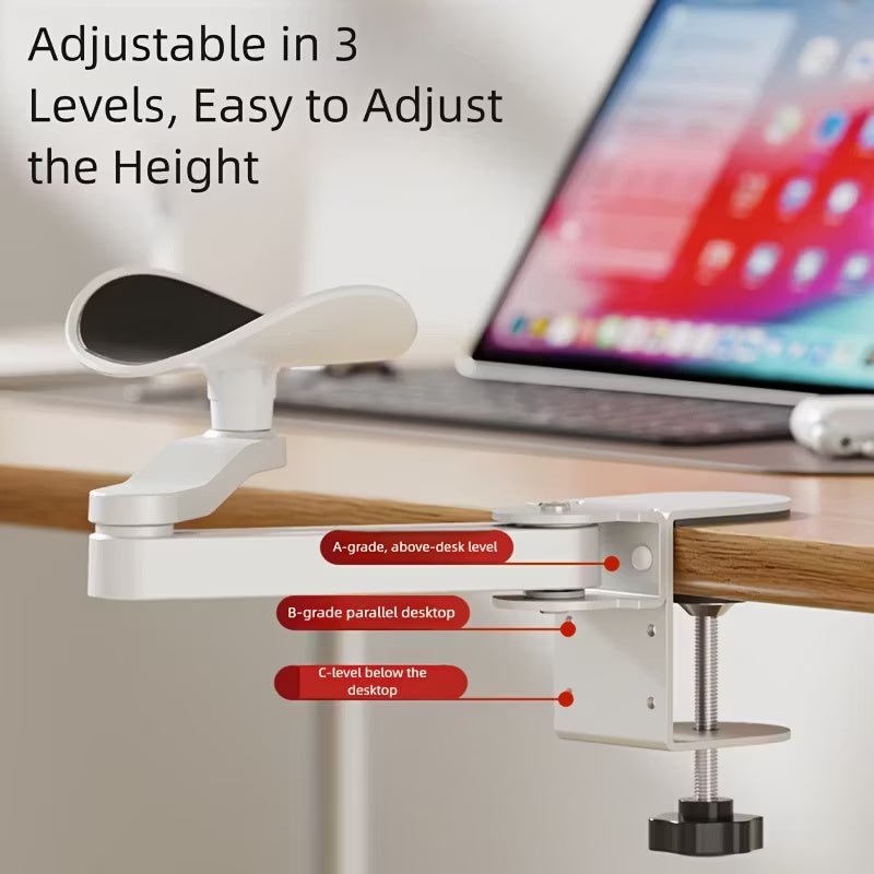 Breeze Ergonomic Armrest | Adjustable Clamp-On, Durable Aluminum Alloy - Hartwella