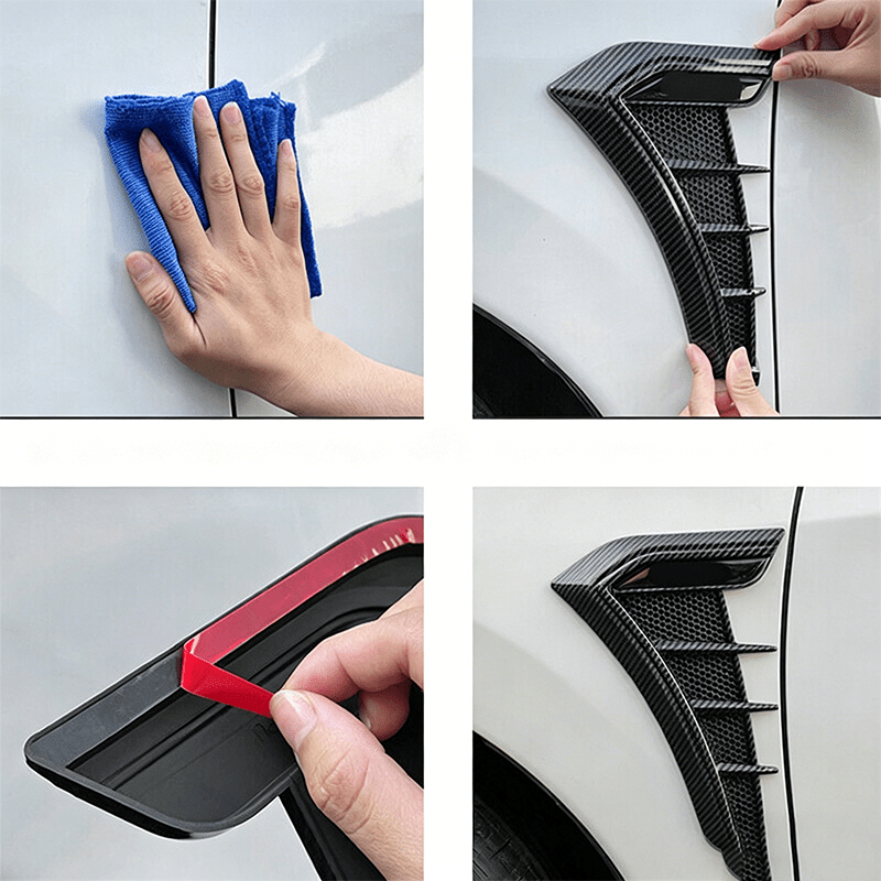 Breeze Fender Vents | Sporty TPU Stickers, Scratch Concealer - Hartwella