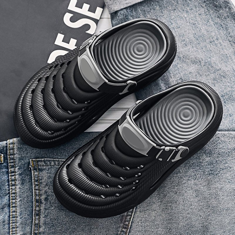 Breeze Men's Slides Sandals | Breathable EVA, Non - Slip Outsole - Hartwella