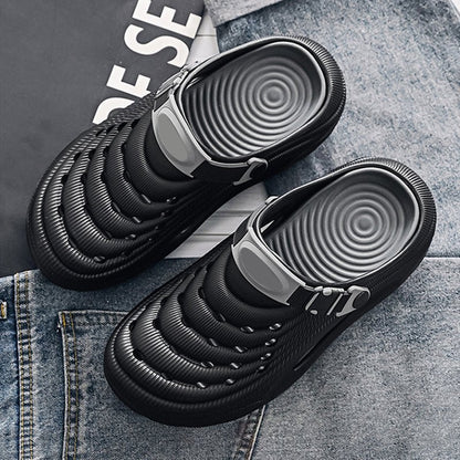 Breeze Men's Slides Sandals | Breathable EVA, Non - Slip Outsole - Hartwella