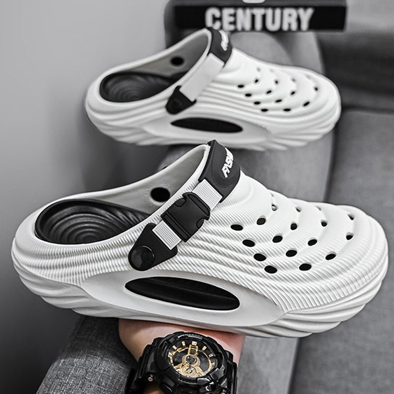 Breeze Men's Slides Sandals | Breathable EVA, Non - Slip Outsole - Hartwella