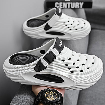 Breeze Men's Slides Sandals | Breathable EVA, Non - Slip Outsole - Hartwella
