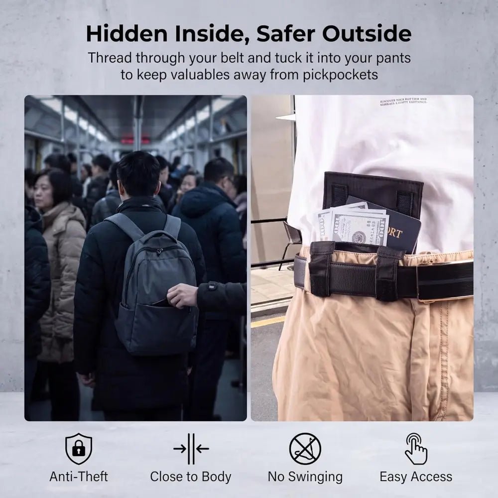 Breeze Passport Pouch for Travel | Slim, Anti-Theft Design - Hartwella