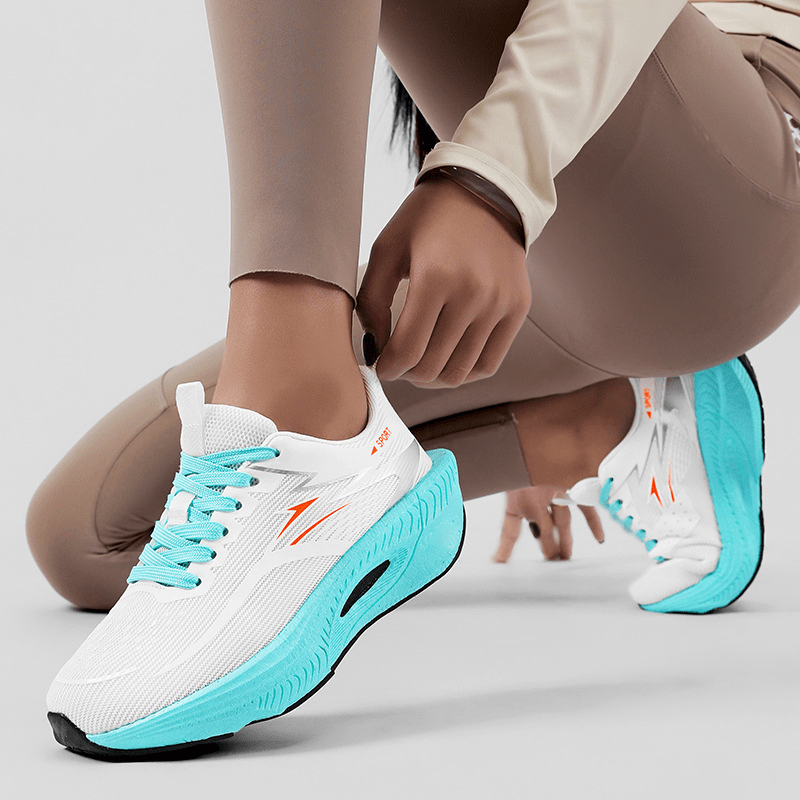 Breeze Running Shoes | Breathable Mesh, Cushioned Sole - Hartwella