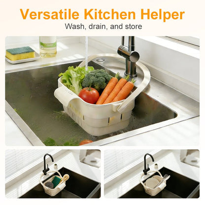 Breeze Sink Strainer Basket | Collapsible, Multi-Functional Kitchen Sink Strainer - Hartwella