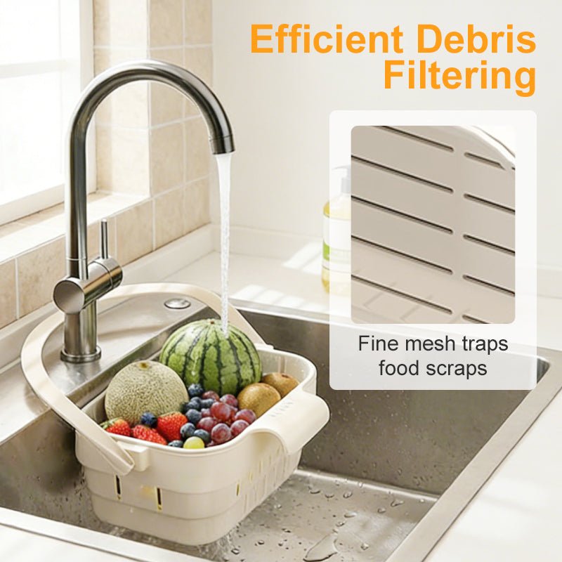 Breeze Sink Strainer Basket | Collapsible, Multi-Functional Kitchen Sink Strainer - Hartwella