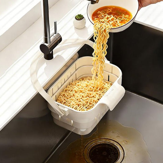 Breeze Sink Strainer Basket | Collapsible, Multi-Functional Kitchen Sink Strainer - Hartwella