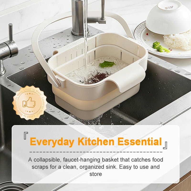 Breeze Sink Strainer Basket | Collapsible, Multi-Functional Kitchen Sink Strainer - Hartwella