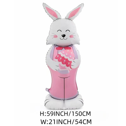 Breezy Bunny Balloon | Giant 3D Self - Supporting Decoration - Hartwella