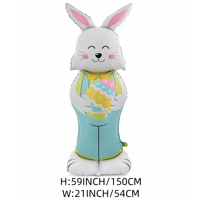 Breezy Bunny Balloon | Giant 3D Self - Supporting Decoration - Hartwella