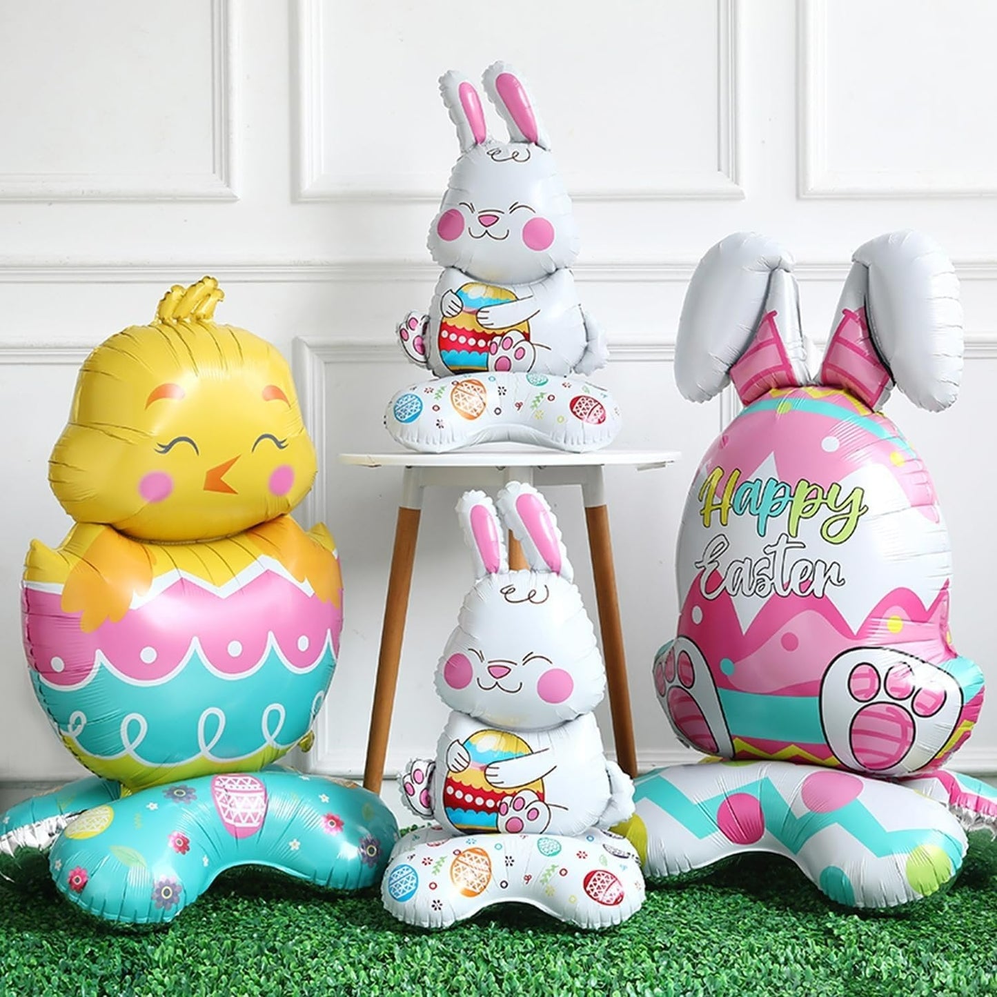 Breezy Bunny Balloon | Giant 3D Self - Supporting Decoration - Hartwella