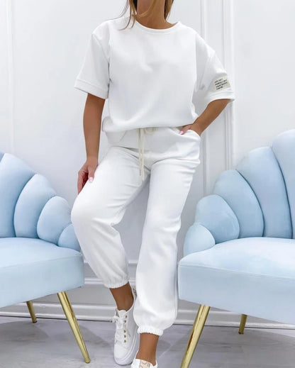Breezy Charm Outfit | Cotton-Linen Blend - Hartwella