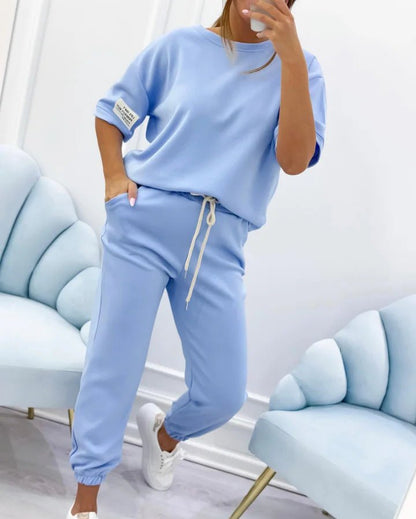 Breezy Charm Outfit | Cotton-Linen Blend - Hartwella