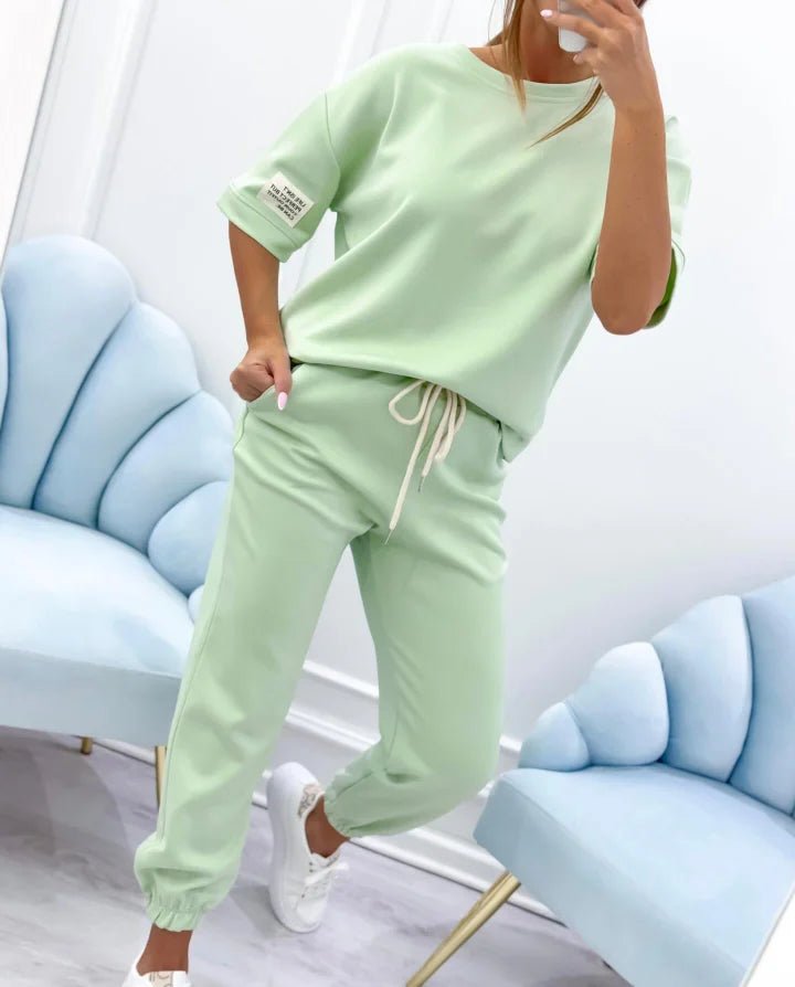 Breezy Charm Outfit | Cotton-Linen Blend - Hartwella