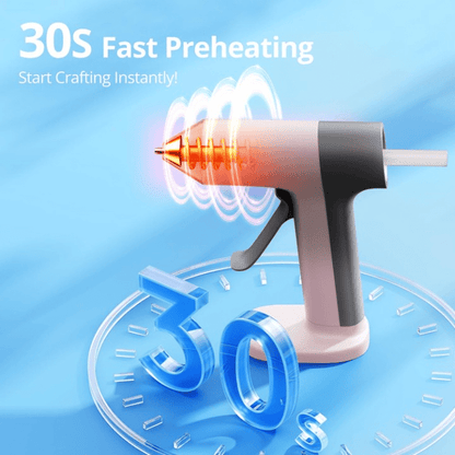 Breezy Cordless Hot Glue Gun | Portable, Rechargeable, Ergonomic Design - Hartwella