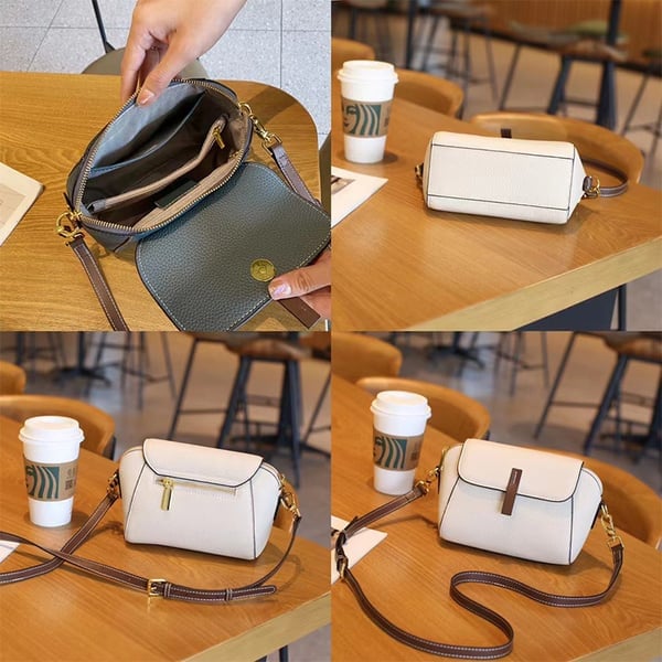 Breezy Leather Crossbody Bag | Adjustable Strap, Compact Design for Women - Hartwella