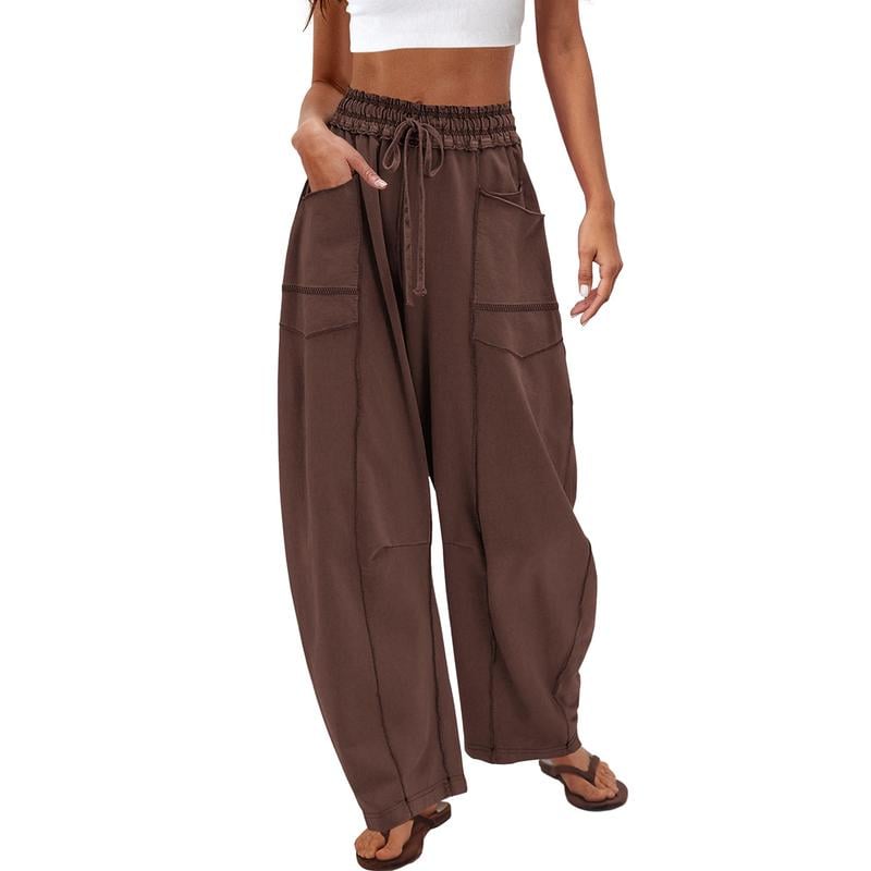 Breezy Wide Leg Pants | Comfortable Fit, Adjustable Drawstring - Hartwella