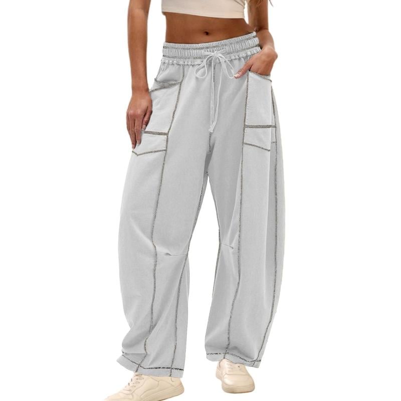 Breezy Wide Leg Pants | Comfortable Fit, Adjustable Drawstring - Hartwella
