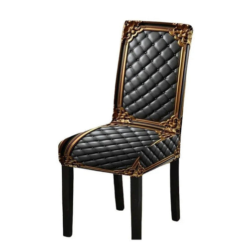 Brenno Dining Chair Cover | Washable, High-Density Polyester, Baroque Design - Hartwella