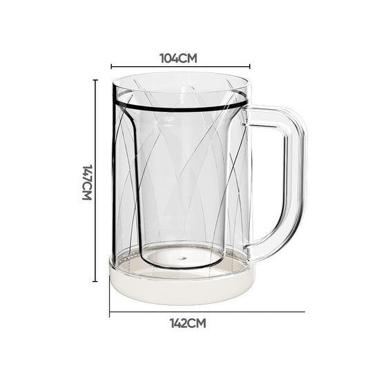 Brewster Custom Beer Glasses | Double-Wall, BPA-Free, Ergonomic Handle - Hartwella