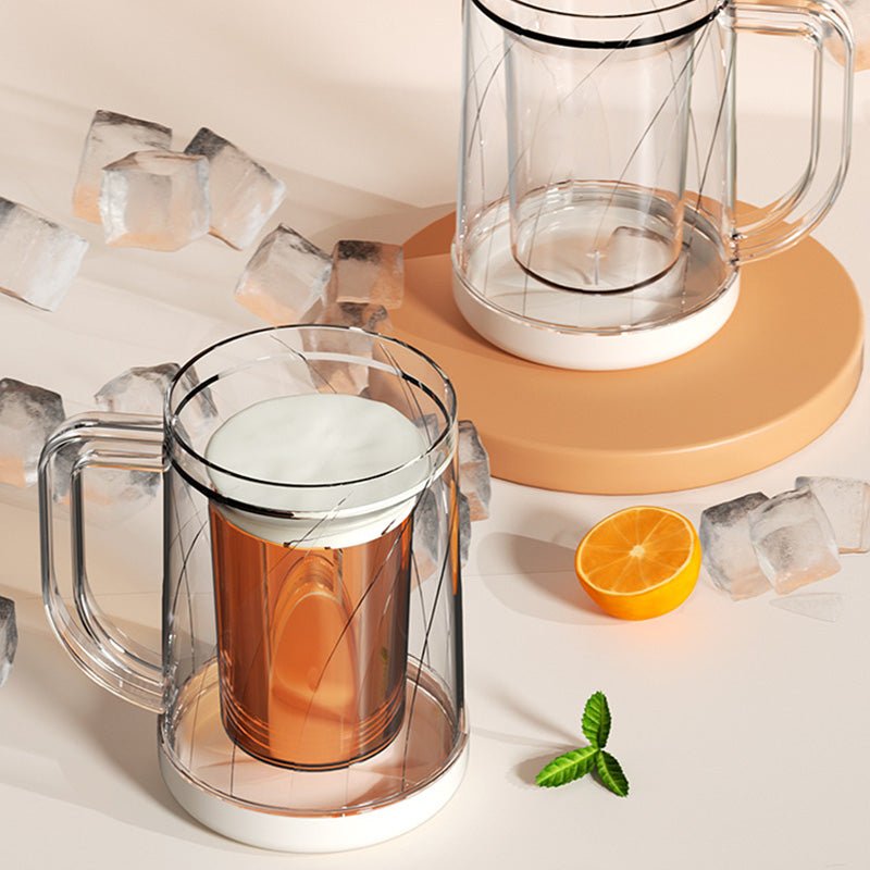 Brewster Custom Beer Glasses | Double-Wall, BPA-Free, Ergonomic Handle - Hartwella