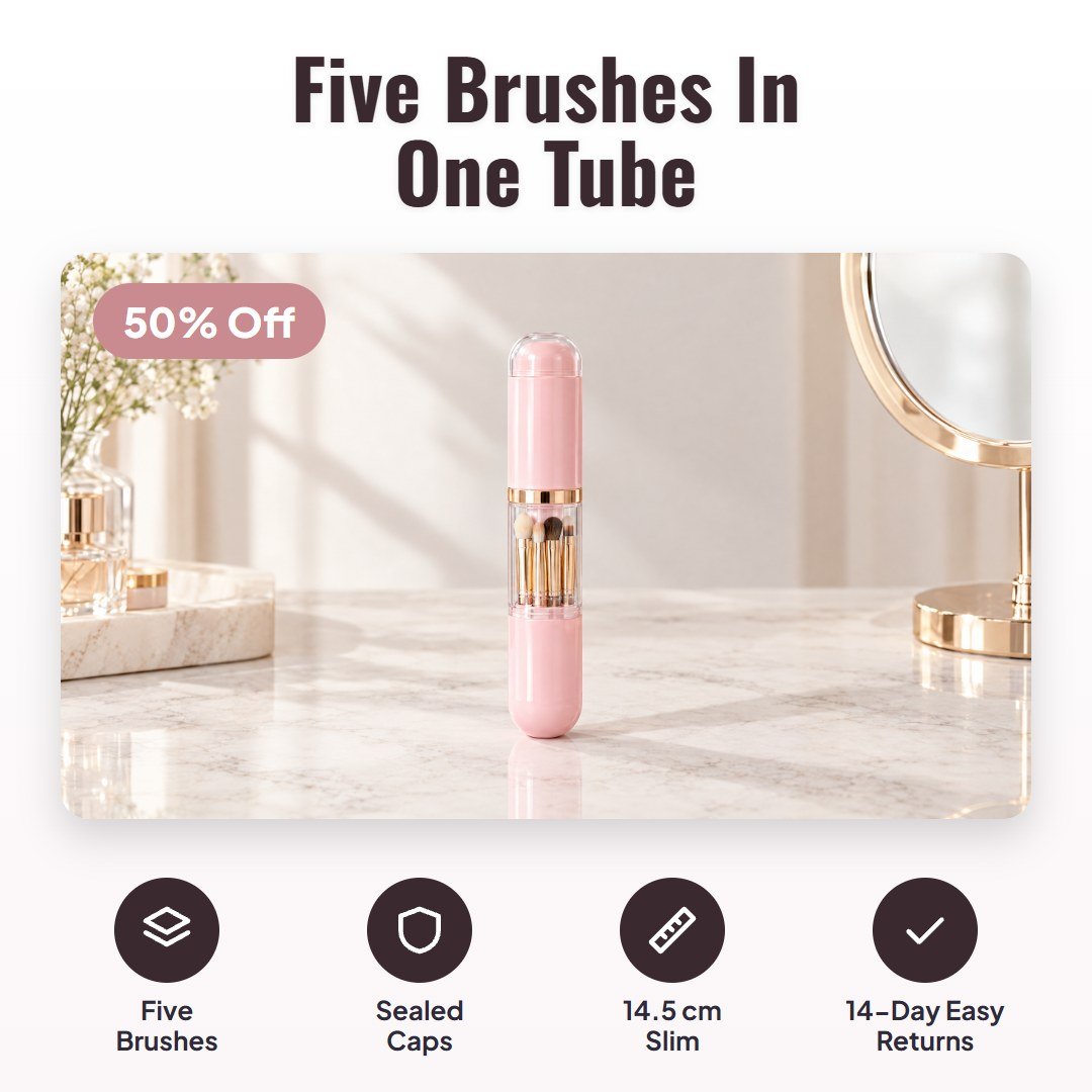 Brista™ Portable Retractable Makeup Brush Set