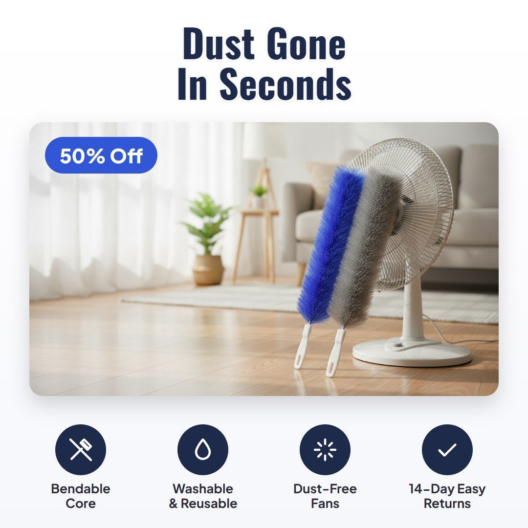 Bristla™ Flexible Microfiber Fan Duster Brushes (2 pcs)