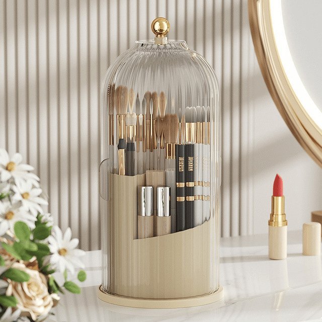 BristleWall Toothbrush Holder | Wall-Mounted, Dustproof with Cover - Hartwella