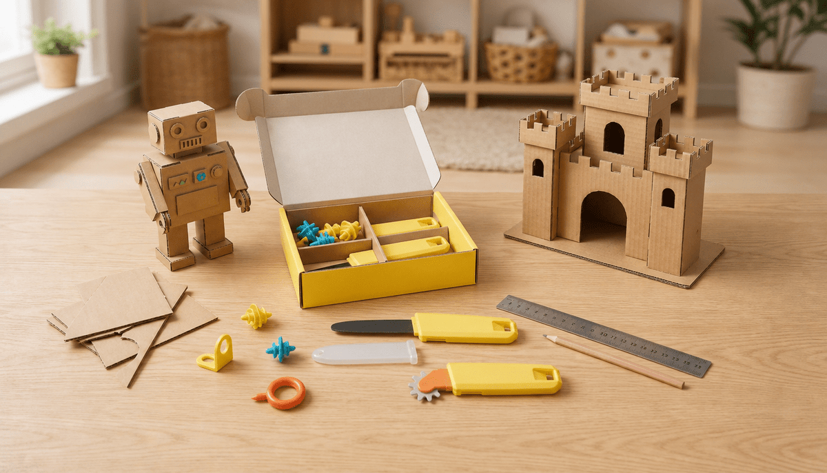 Buildo™ Kids Cardboard Construction Tool Kit