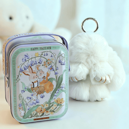 Bunny Charm Keychain | Ultra - Soft Faux Fur, Cute Design - Hartwella