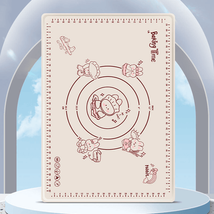 Bunny Silicone Baking Mat | Non - Stick with Measurement Guides, Rabbit Pattern - Hartwella