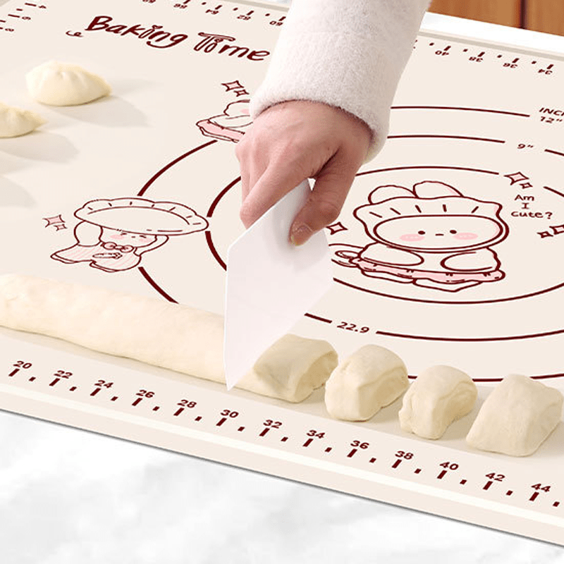Bunny Silicone Baking Mat | Non - Stick with Measurement Guides, Rabbit Pattern - Hartwella