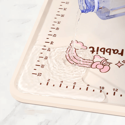 Bunny Silicone Baking Mat | Non - Stick with Measurement Guides, Rabbit Pattern - Hartwella