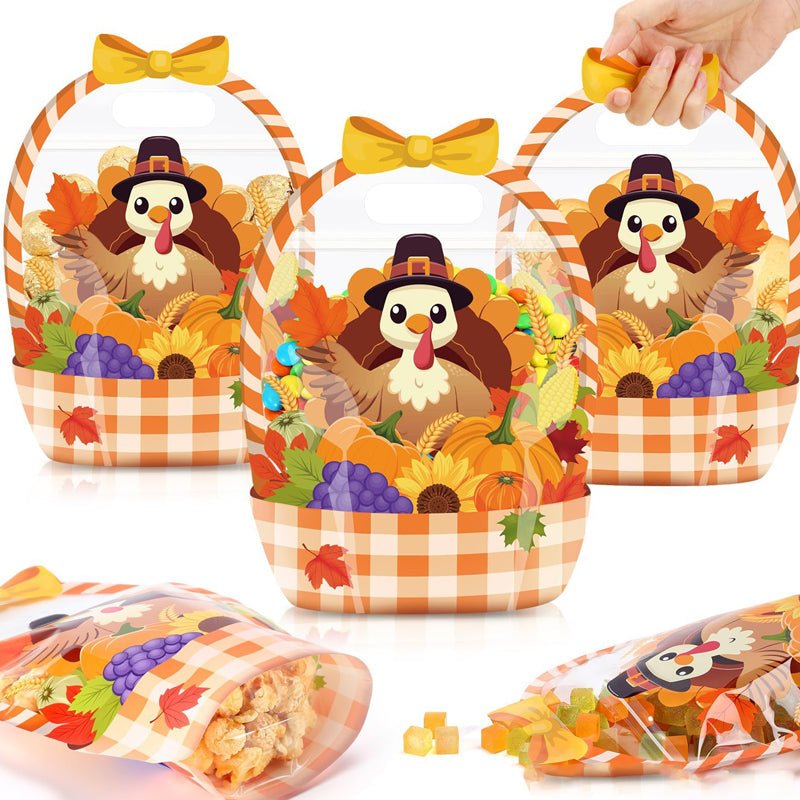 Bunny Treat Bags | Plastic Candy Gift Bags with Handle - Hartwella