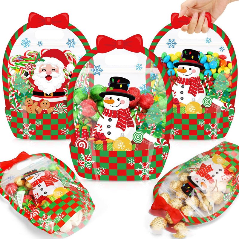 Bunny Treat Bags | Plastic Candy Gift Bags with Handle - Hartwella